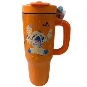 Zak! Disney Lilo & Stitch 2 In 1 Tumbler 40 Oz Orange